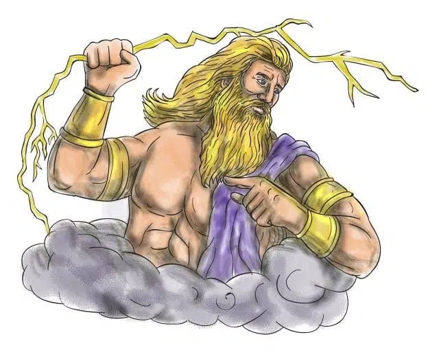 El dios Zeus vive en el Monte Olimpo